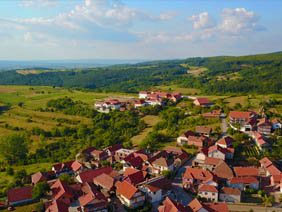 Zlatovo village drone picture on july 2017, branik