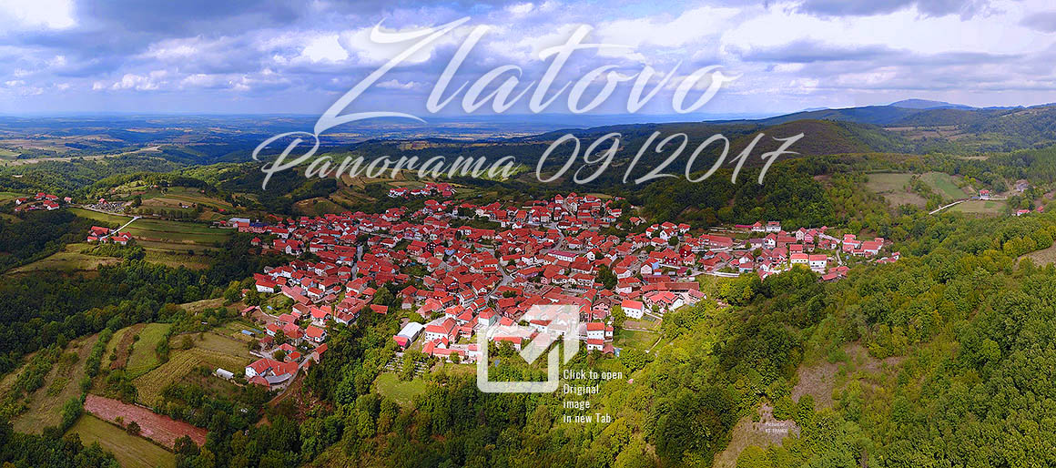 Zlatovo village official panoramic picture, taken on Septembre 13 2017